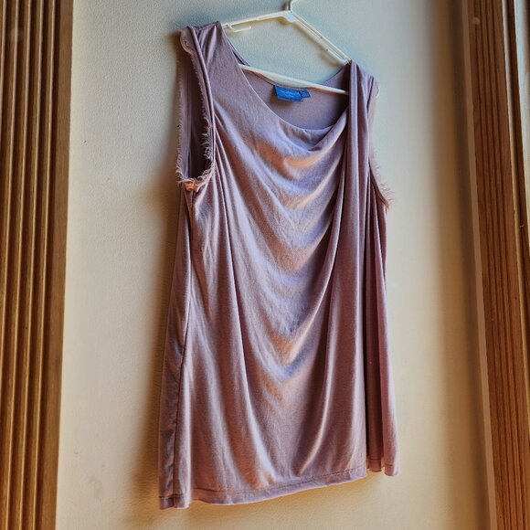 Simply Vera Vera Wang Pink Slouchy Tank Top Size XL - Picture 1 of 13